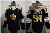 Nike Saints 94 Cameron Jordan Black All Stitched Hooded Sweatshirt,baseball caps,new era cap wholesale,wholesale hats